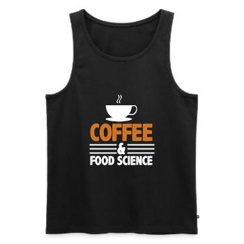 Science du café et de l’alimentation Science de l’alimentation Lebensmittel - Débardeur bio Premium Homme - noir - Devant - AI Model Male 178 light (178cm)