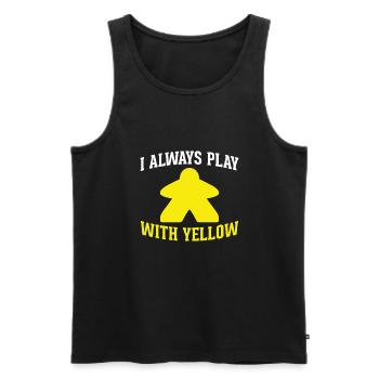 I Always Play with Yellow Zauberer Kämpfer RPG - Männer Premium Bio Tank Top - Schwarz - Vorne - Michal (187cm)