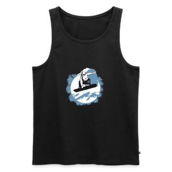 Snowboarding - Men's Premium Organic Tank Top - black - Front - Michal (187cm)