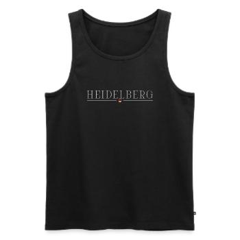 Heidelberg Germany Elegance Style Design T-Shirt - Men's Premium Organic Tank Top - black - Front - Michal (187cm)