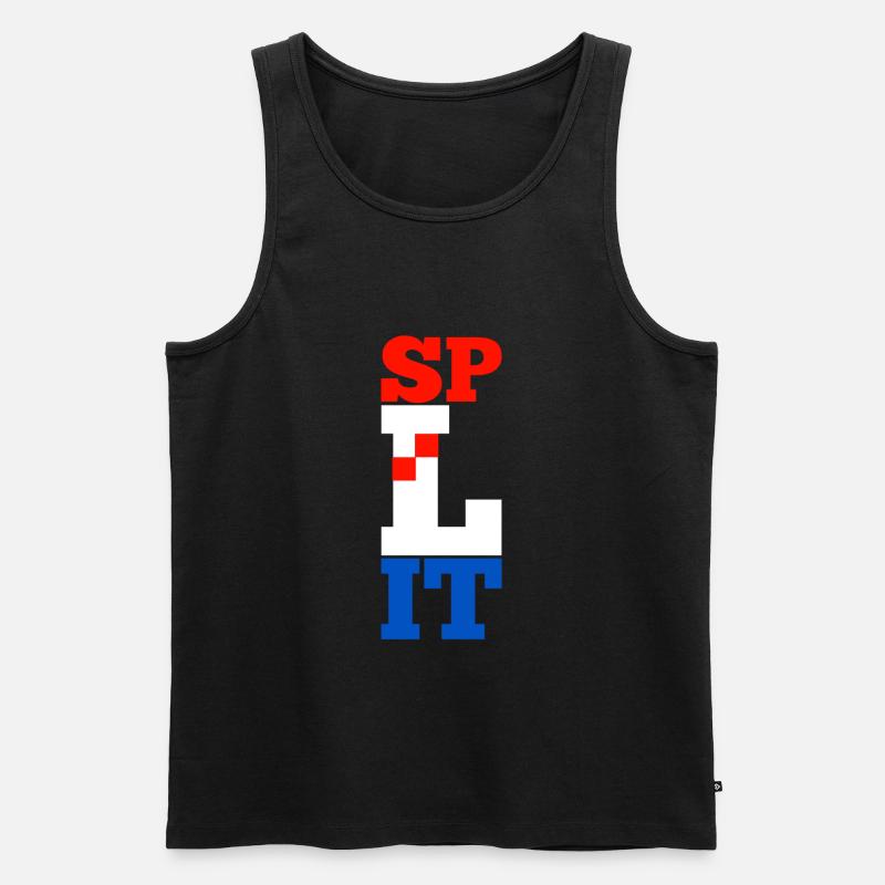 Split - Männer Premium Bio Tank Top - Schwarz