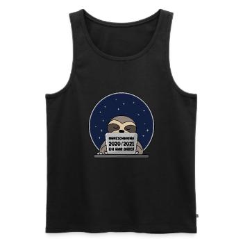 Homeschooling 2020/2021 Ich war dabei! - Männer Premium Bio Tank Top - Schwarz - Vorne - AI Model Male 178 light (178cm)