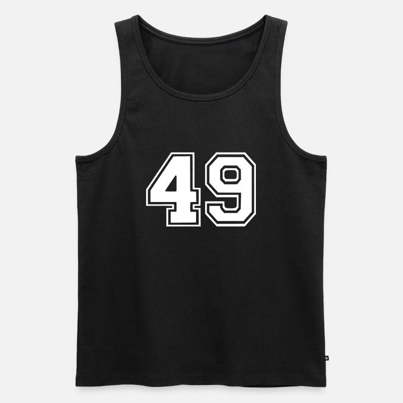 49 - Männer Premium Bio Tank Top - Schwarz