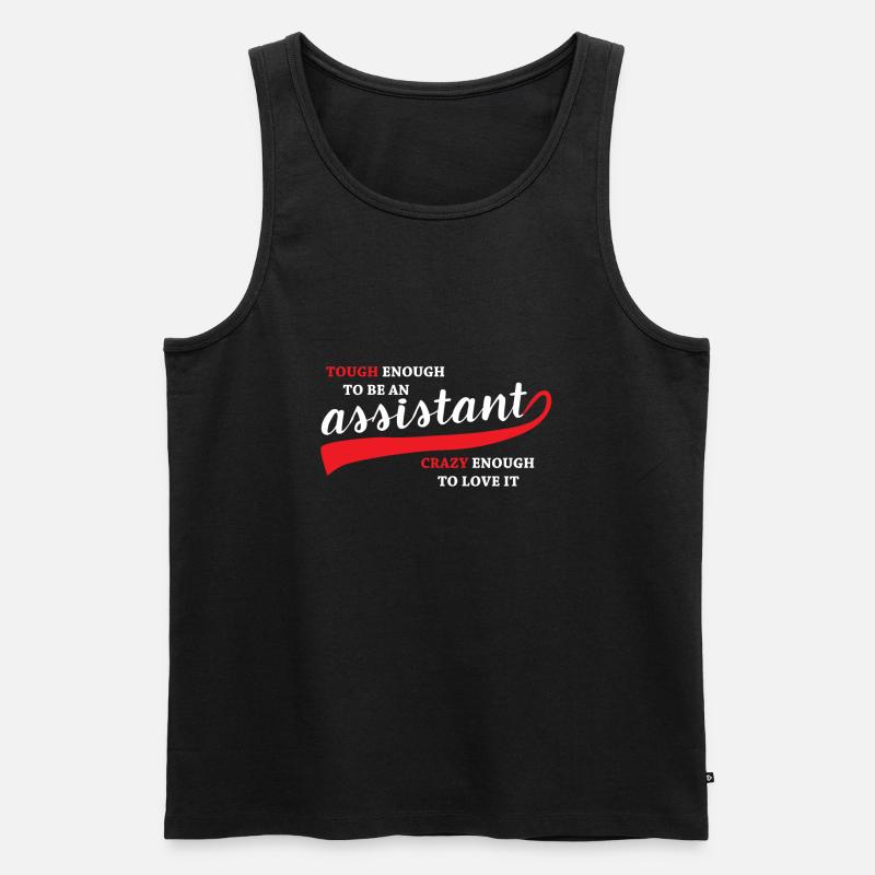 Assistent und Sekreäterin - Männer Premium Bio Tank Top - Schwarz