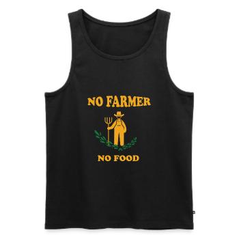 Agriculteur - Agriculteur - Agriculteur - Débardeur bio Premium Homme - noir - Devant - AI Model Male 178 light (178cm)