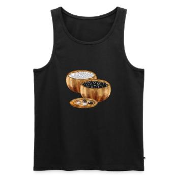 Brettspiel Go Steine - Männer Premium Bio Tank Top - Schwarz - Vorne - Michal (187cm)