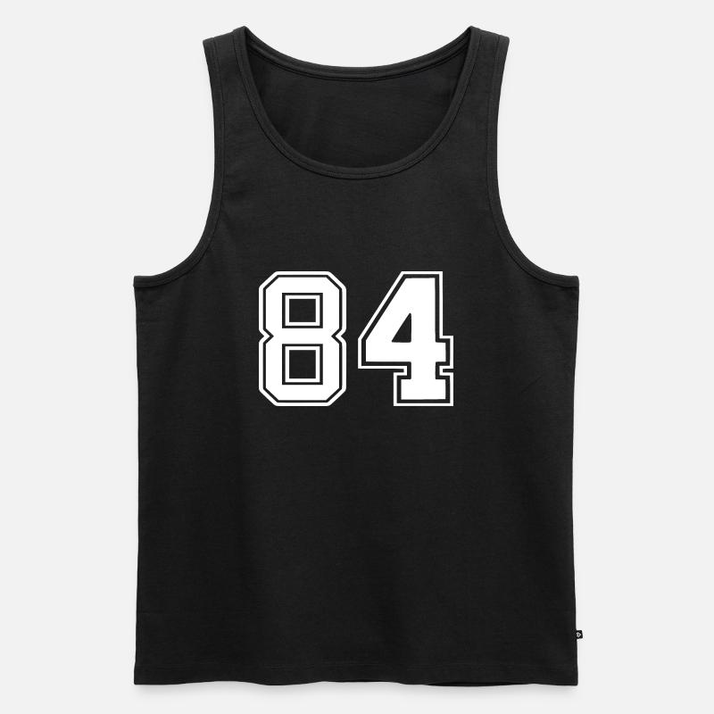 84 - Männer Premium Bio Tank Top - Schwarz
