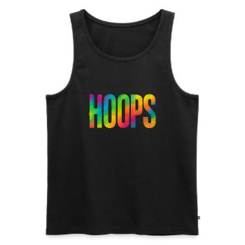 Hoops Basketball Sports Idée Cadeau BBall - Débardeur bio Premium Homme - noir - Devant - Michal (187cm)