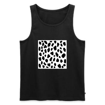 Dalmatian - Men's Premium Organic Tank Top - black - Front - AI Model Male 178 light (178cm)
