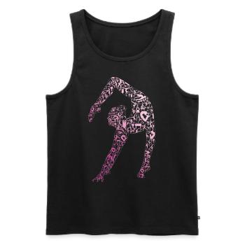 Lustiges Kunstturnen - Männer Premium Bio Tank Top - Schwarz - Vorne - AI Model Male 178 light (178cm)