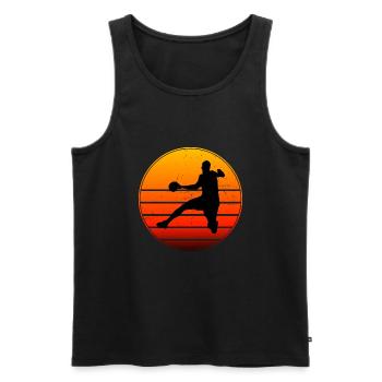 Handball Games Handball Players Women's Handball - Men's Premium Organic Tank Top - black - Front - Michal (187cm)