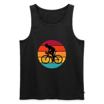 Road Bike Road Bike Road Cycling Men's Road Bike - Men's Premium Organic Tank Top - black - Front - Michal (187cm)