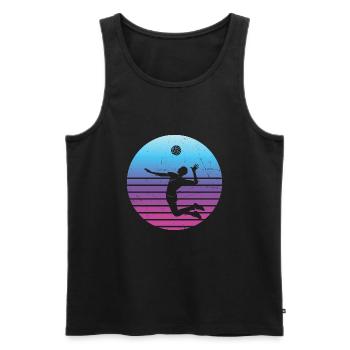 Volleyball Volleyball Women's Volleyball - Men's Premium Organic Tank Top - black - Front - Michal (187cm)