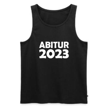 Abitur 2023 - Männer Premium Bio Tank Top - Schwarz - Vorne - Michal (187cm)