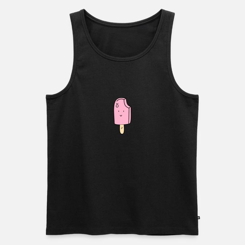 Eis, das lächelt - Männer Premium Bio Tank Top - Schwarz