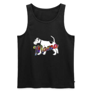 Wire Fox Terrier Wire Fox Terrier Mama - Men's Premium Organic Tank Top - black - Front - Michal (187cm)