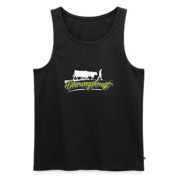 Landwirt Bauer Viehzüchter Milchbauer Geschenkidee - Männer Premium Bio Tank Top - Schwarz - Vorne - Michal (187cm)