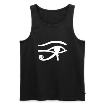 Ra's eye - Men's Premium Organic Tank Top - black - Front - Michal (187cm)