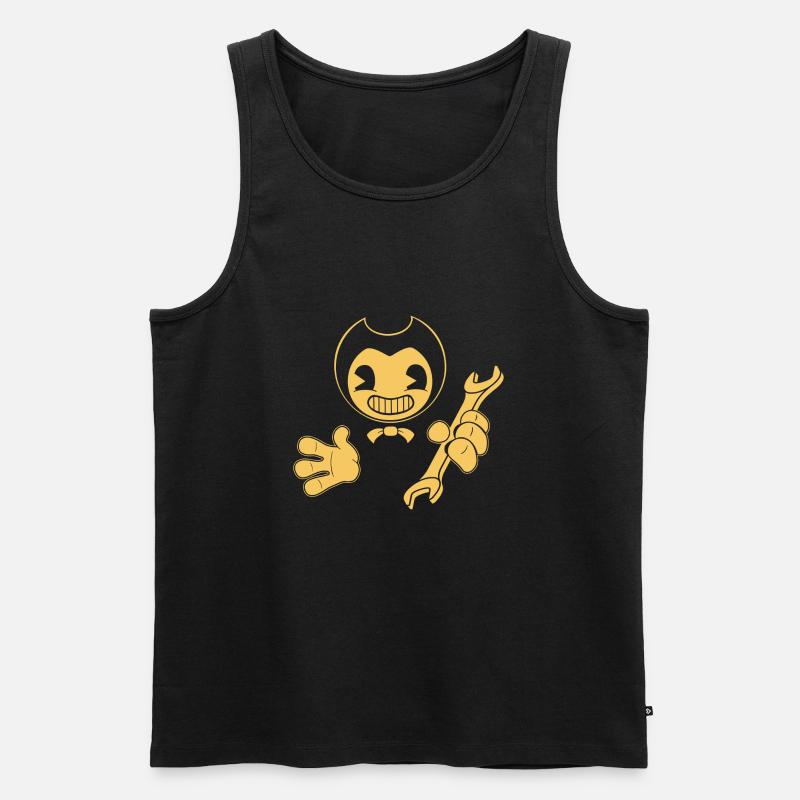 Bendy Repairman - Männer Premium Bio Tank Top - Schwarz