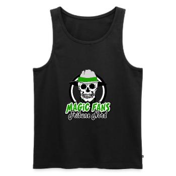 Magic Fans 91 -ultras- Virage Nord - Débardeur bio Premium Homme - noir - Devant - Michal (187cm)