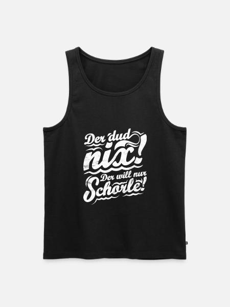 Weinfest Pfälzer Wein - Männer Premium Bio Tank Top - Schwarz