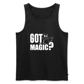 Magician Magician Got Magic - Men's Premium Organic Tank Top - black - Front - AI Model Male 178 light (178cm)