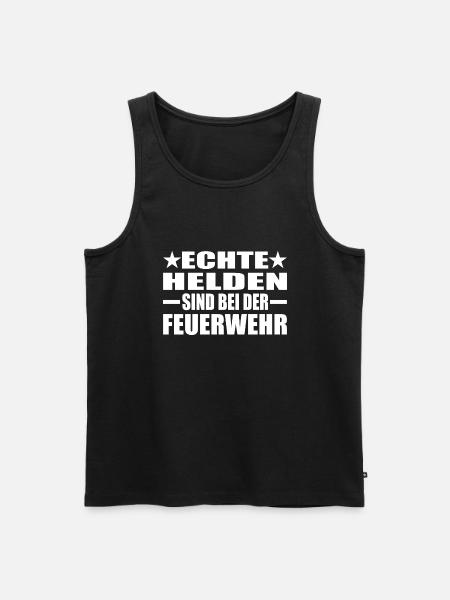 Feuerwehr - Männer Premium Bio Tank Top - Schwarz