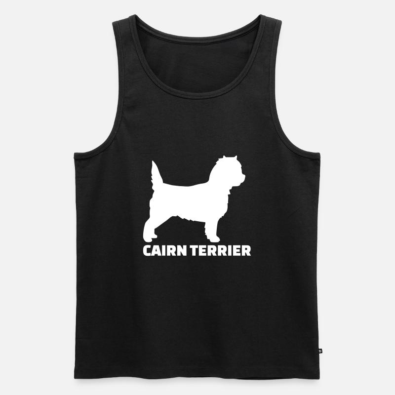 Cairn Terrier - Männer Premium Bio Tank Top - Schwarz