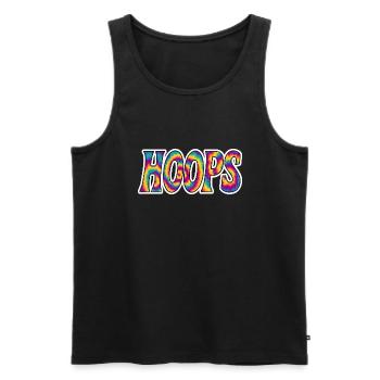 Hoops Basketball Sports Idée Cadeau BBall - Débardeur bio Premium Homme - noir - Devant - Michal (187cm)