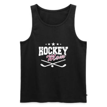 Hockey Mom - Men's Premium Organic Tank Top - black - Front - AI Model Male 178 light (178cm)