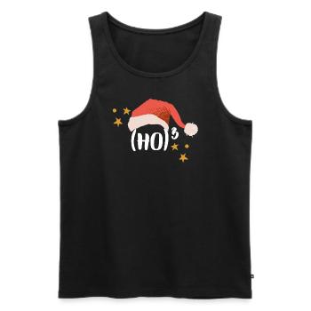 Christmas Mathematics Ho Hoch 3 - Men's Premium Organic Tank Top - black - Front - AI Model Male 178 light (178cm)