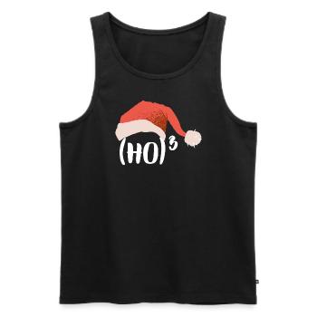 Christmas Mathematics Ho Hoch 3 - Men's Premium Organic Tank Top - black - Front - AI Model Male 178 light (178cm)