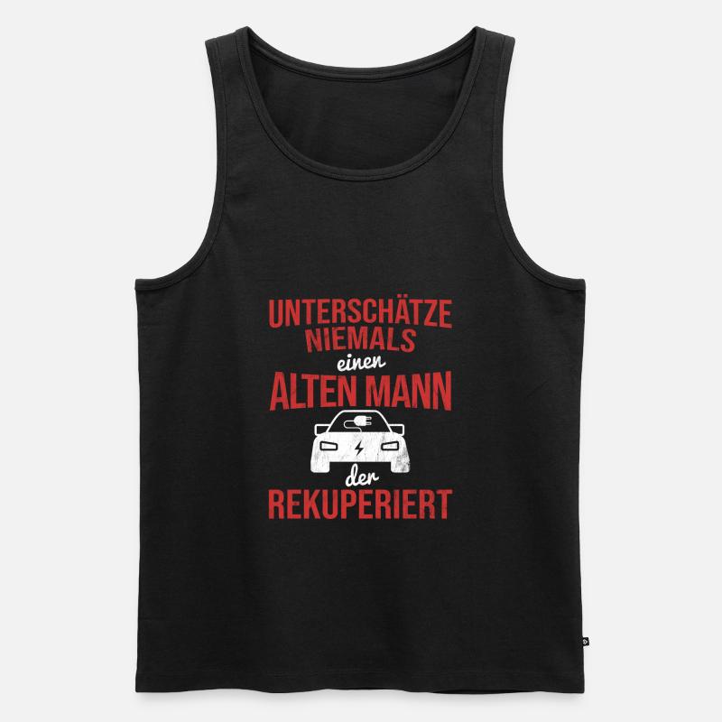 Elektroauto Auto E-Auto - Männer Premium Bio Tank Top - Schwarz