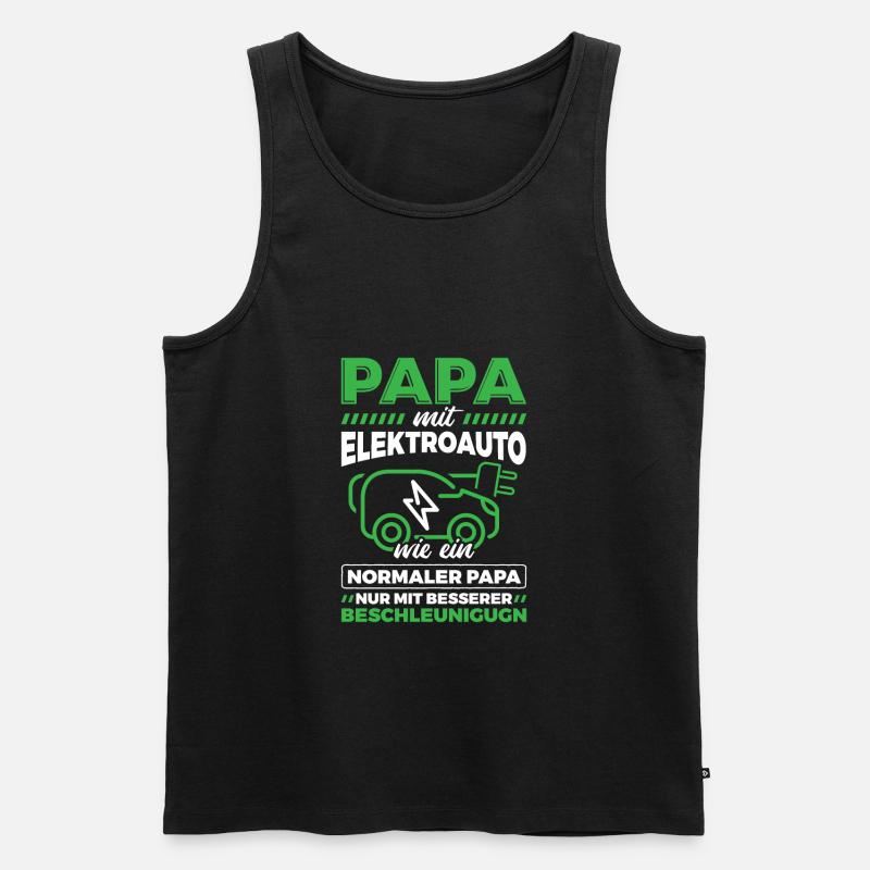 Elektroauto Auto E-Auto - Männer Premium Bio Tank Top - Schwarz