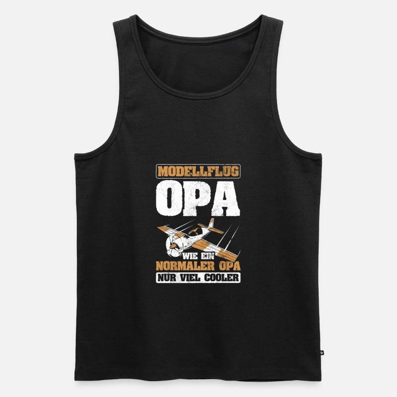 Modellflug - Männer Premium Bio Tank Top - Schwarz