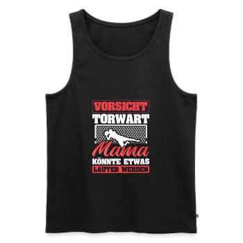 Torwart - Männer Premium Bio Tank Top - Schwarz - Vorne - Michal (187cm)