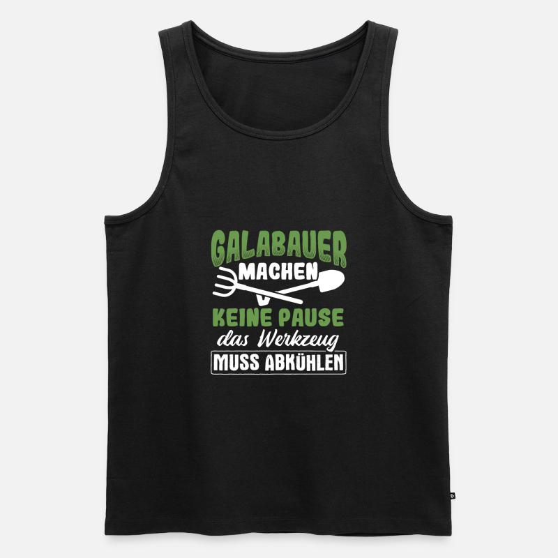 Galabau Gärtner - Männer Premium Bio Tank Top - Schwarz