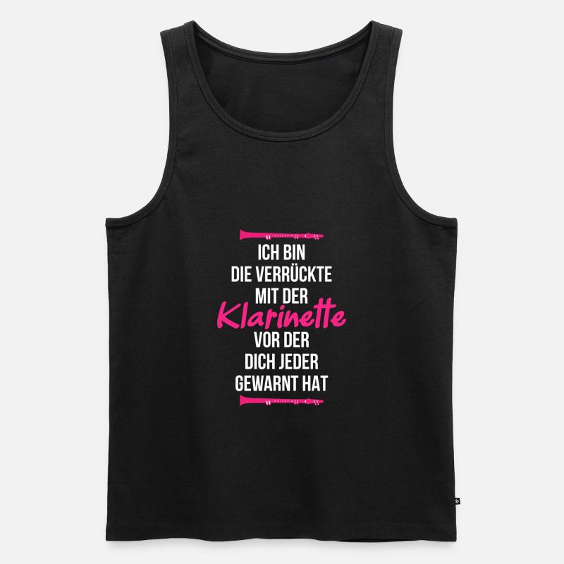 Klarinette Orchester - Männer Premium Bio Tank Top - Schwarz