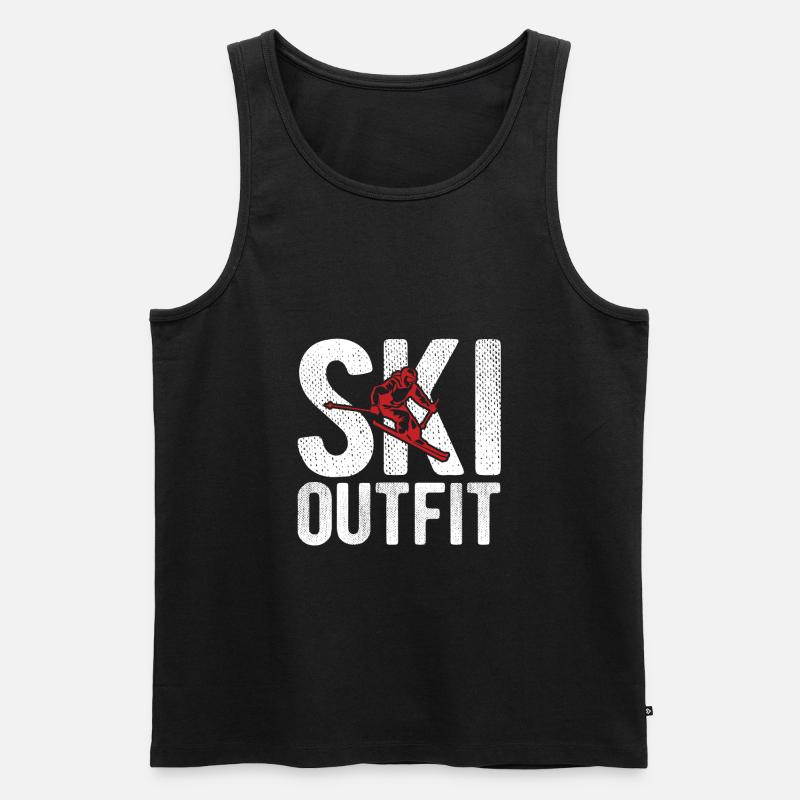 Ski Gift - Männer Premium Bio Tank Top - Schwarz