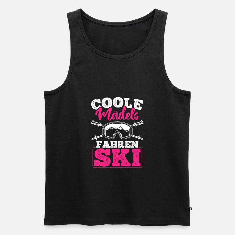 Ski Gift - Männer Premium Bio Tank Top - Schwarz