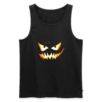 AI Evil Face - Men's Premium Organic Tank Top - black - Front - Michal (187cm)