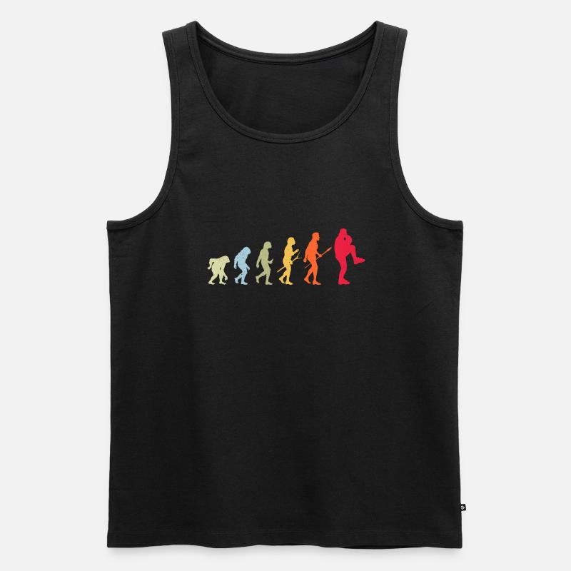 Baseball Evolution - Männer Premium Bio Tank Top - Schwarz