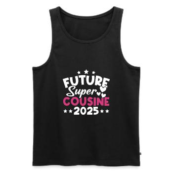 Future super cousine 2025 - Débardeur bio Premium Homme - noir - Devant - Michal (187cm)