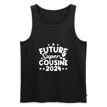 Future super cousine 2024 - Débardeur bio Premium Homme - noir - Devant - Michal (187cm)