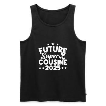 Future super cousine 2025 - Débardeur bio Premium Homme - noir - Devant - Michal (187cm)