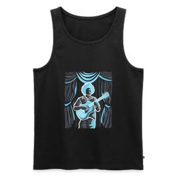 Akustik Gitarrist - Männer Premium Bio Tank Top - Schwarz - Vorne - Michal (187cm)