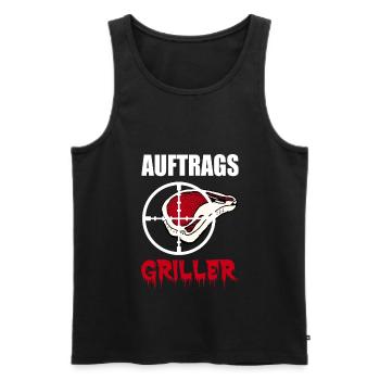 Grillen Grill - Männer Premium Bio Tank Top - Schwarz - Vorne - AI Model Male 178 light (178cm)