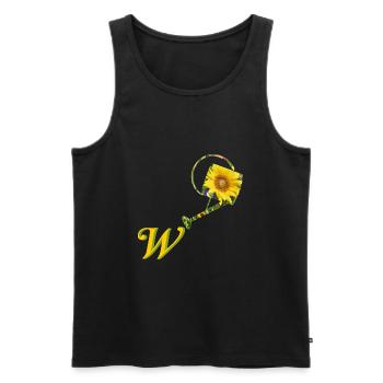 giesskanne w - Männer Premium Bio Tank Top - Schwarz - Vorne - Michal (187cm)