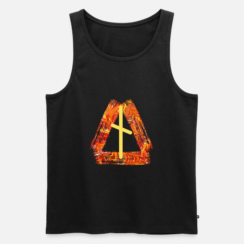 rune nautiz e 98 - Männer Premium Bio Tank Top - Schwarz