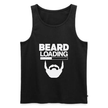 Beard loading - Beard Wearer Gift Idea - Men's Premium Organic Tank Top - black - Front - Michal (187cm)